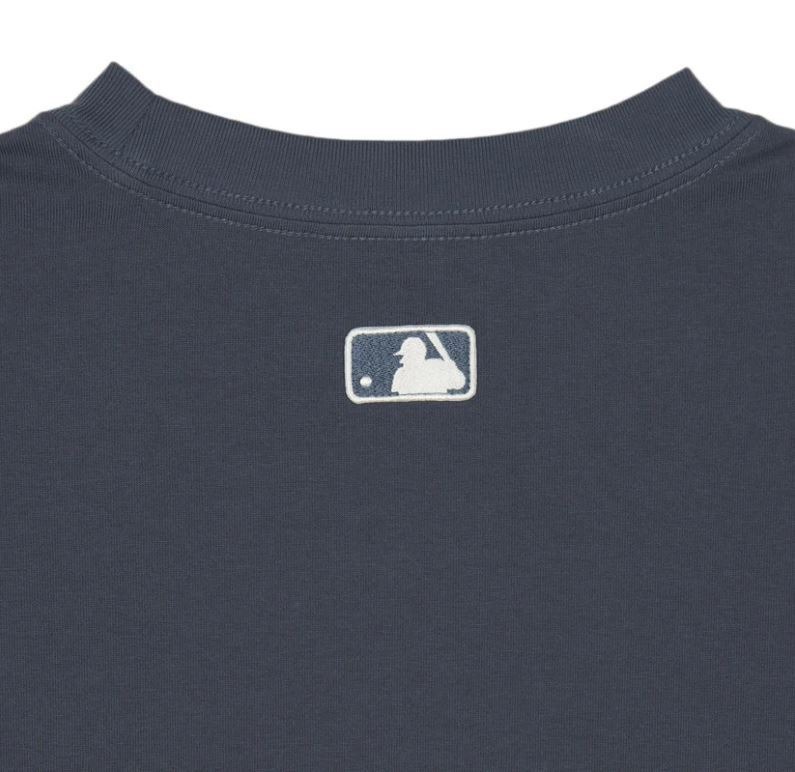 982 -  Áo MLB NY 2024 Basic Lettering Over Fit New York Yankees - Gray Xám Xanh - Code 3ATSB2243 50GRD [HÀNG CHÍNH HÃNG]