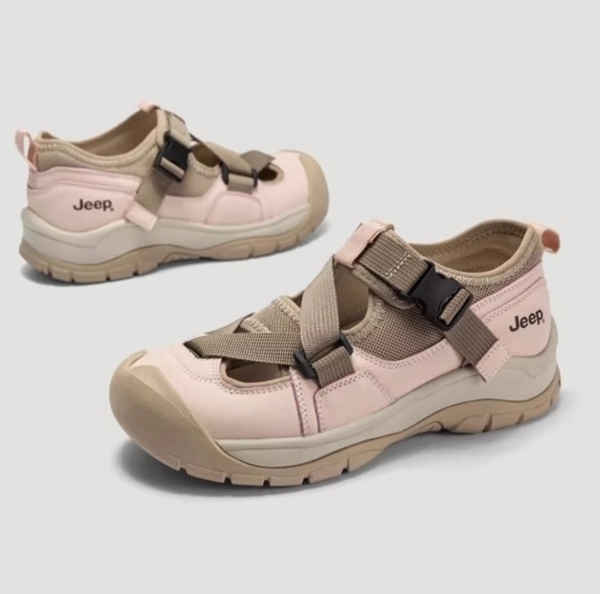 2104 - Giày Sandals Jeep Functional Hiking Outdoor 'Begie' PD243WAS1035 [HÀNG CHÍNH HÃNG]