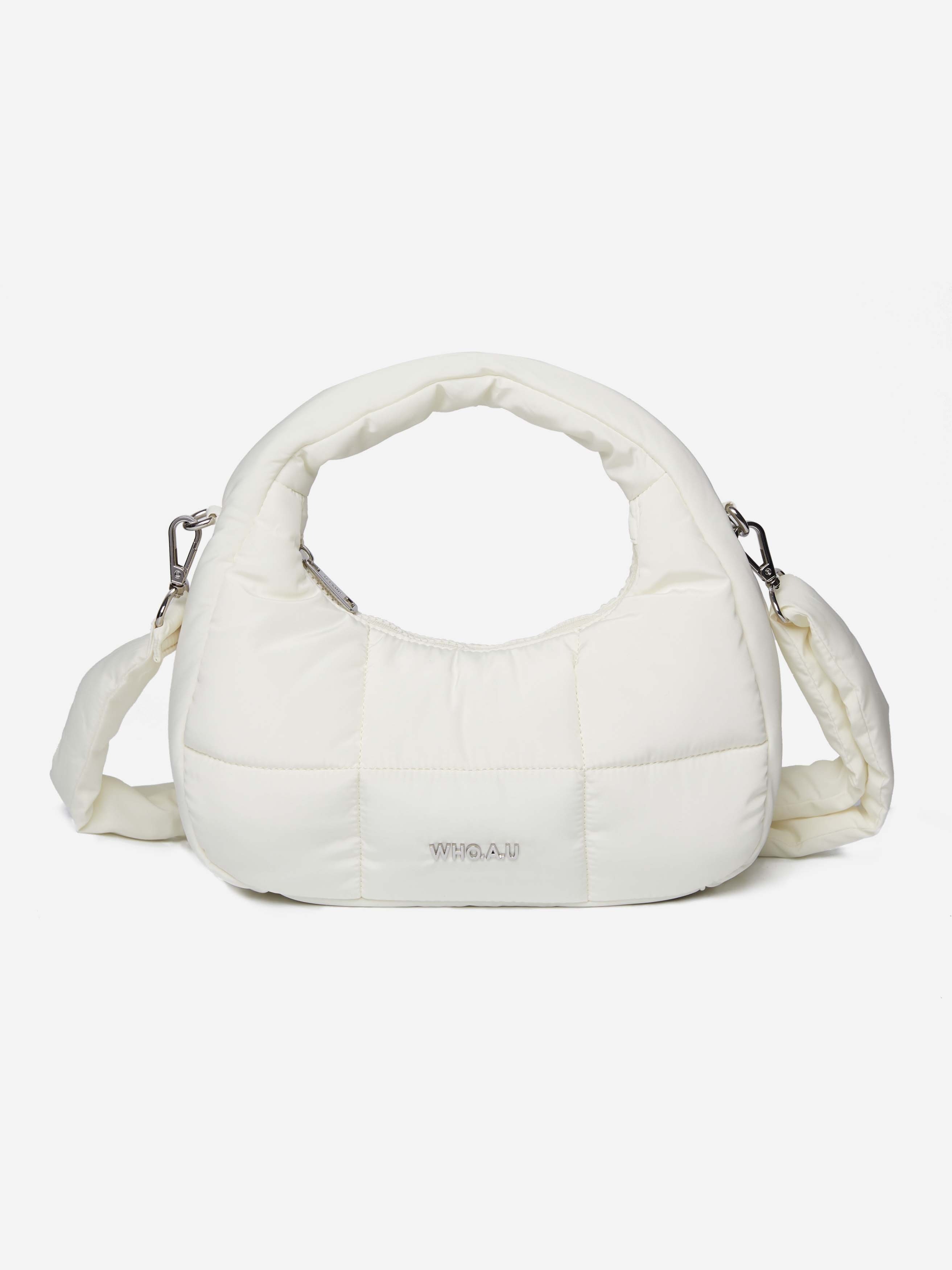 595 -  Túi Đeo Chéo Nữ WHOAU Padded Hobo Bag Ivory Màu Trắng Kem - WHBGD4V11A1999900 [HÀNG CHÍNH HÃNG]