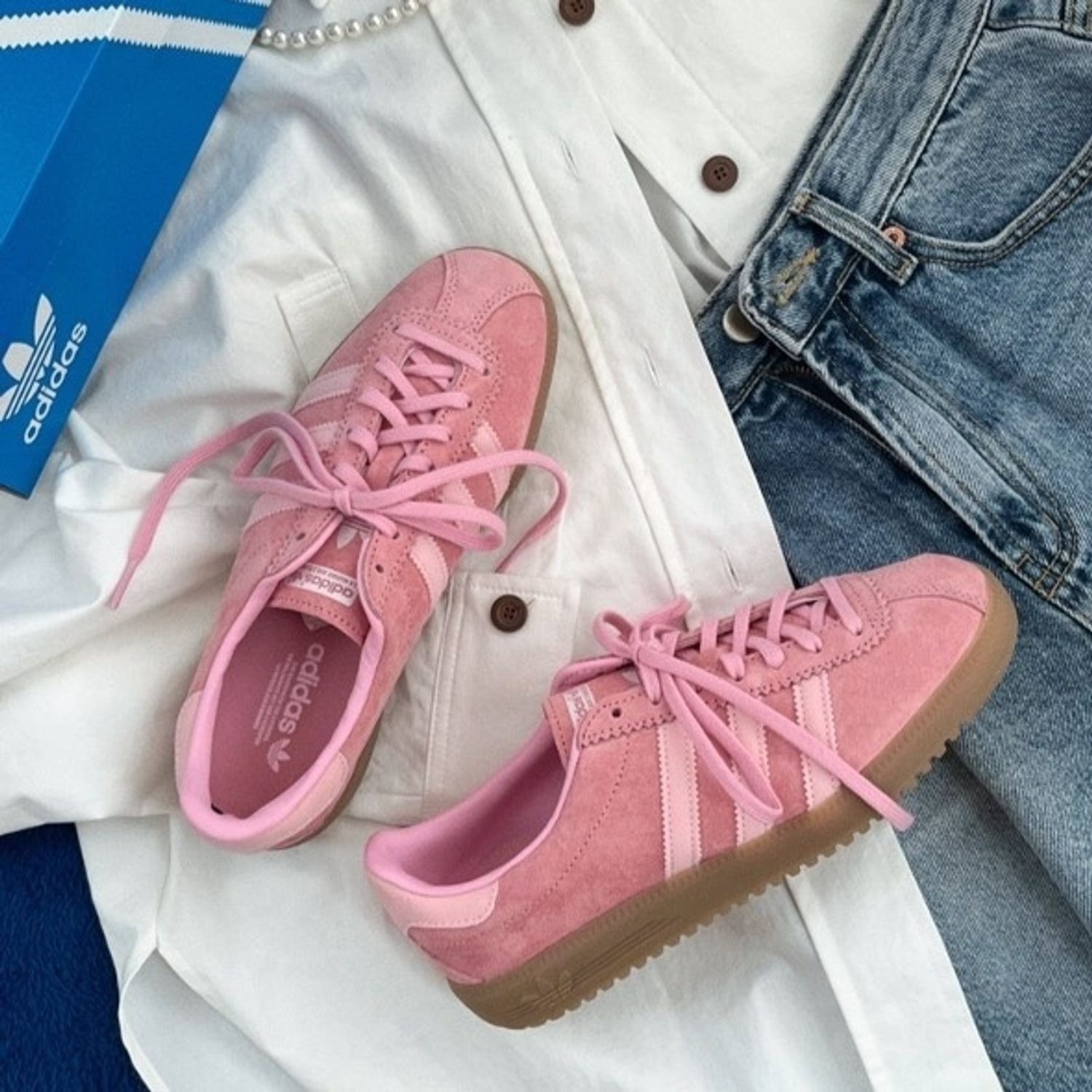 953 -  Giày Adidas Bermuda Glow Pink Gum - Hồng - Code GY7386 [HÀNG CHÍNH HÃNG]