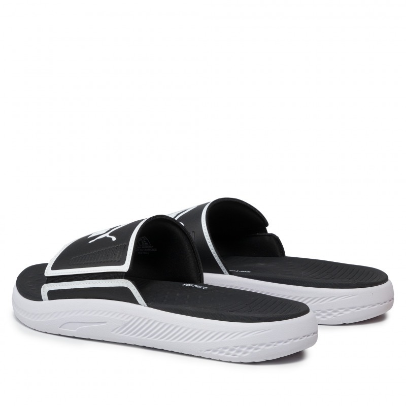 867 -  Dép Puma Softride Slide White Black - Code 382111-01 [HÀNG CHÍNH HÃNG]