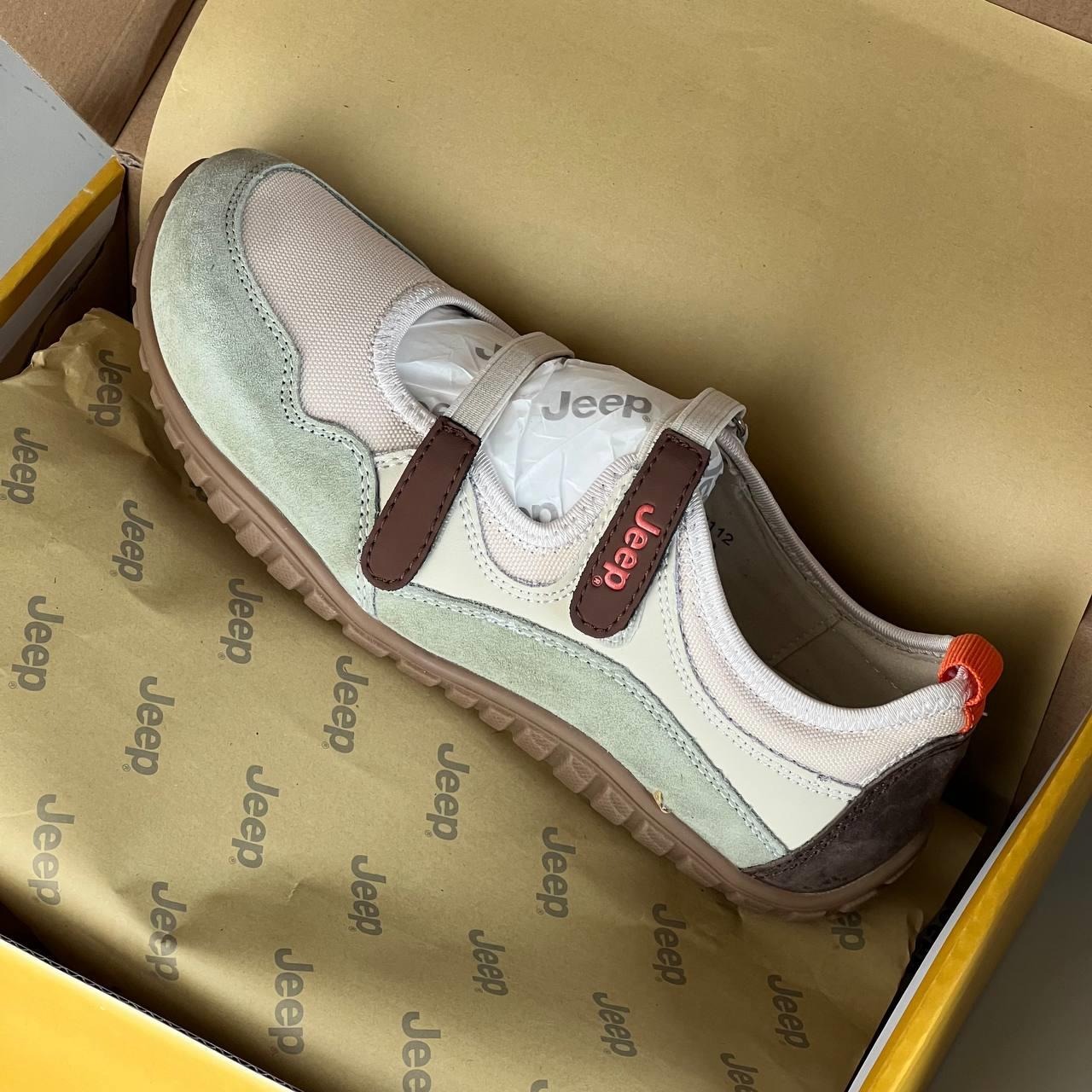 1800 - Giày Jeep Low Top Cream Green Light P651W13112 [HÀNG CHÍNH HÃNG]