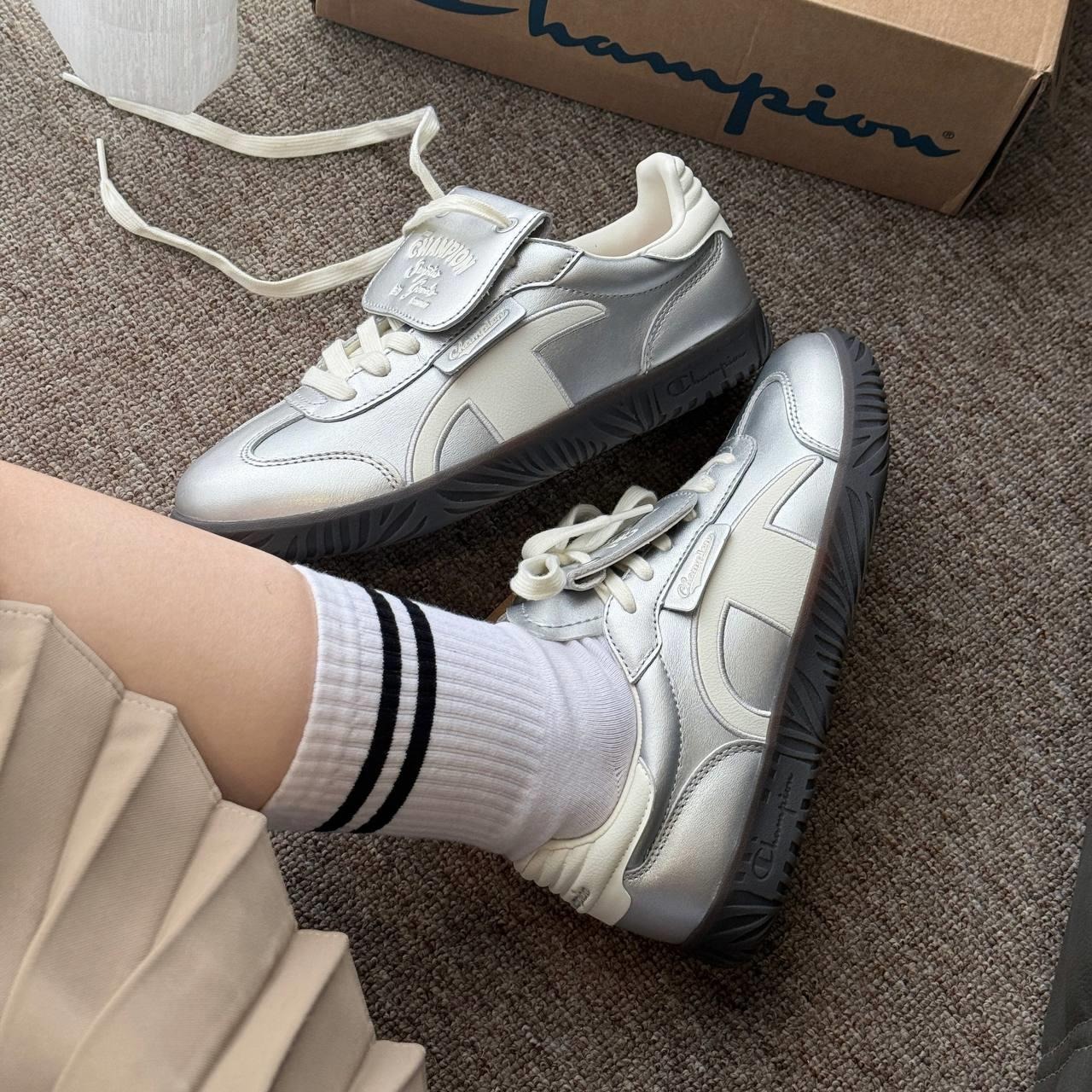 1751 - Giày Champion Essentials Champ T-Trainer ‘Metallic Silver’ U4CFCTW14B1 [HÀNG CHÍNH HÃNG]