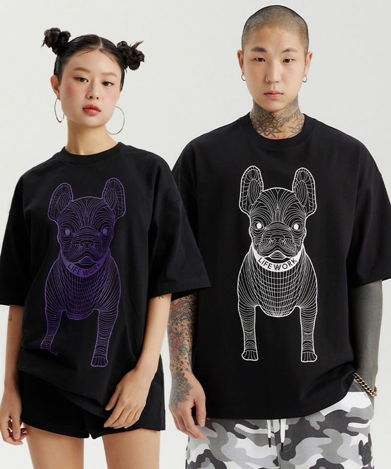 1744 -  Áo Life Work Deep Black Black - Black Purple [HÀNG CHÍNH HÃNG]