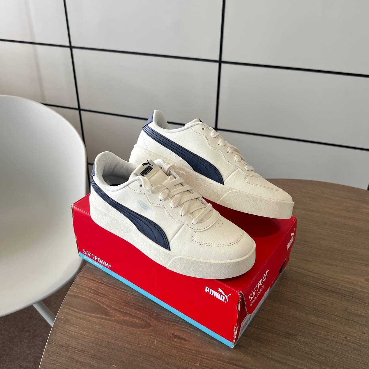 2095 - Giày Puma Skye Clean 'White/Navy' 380147-11 [CHÍNH HÃNG]