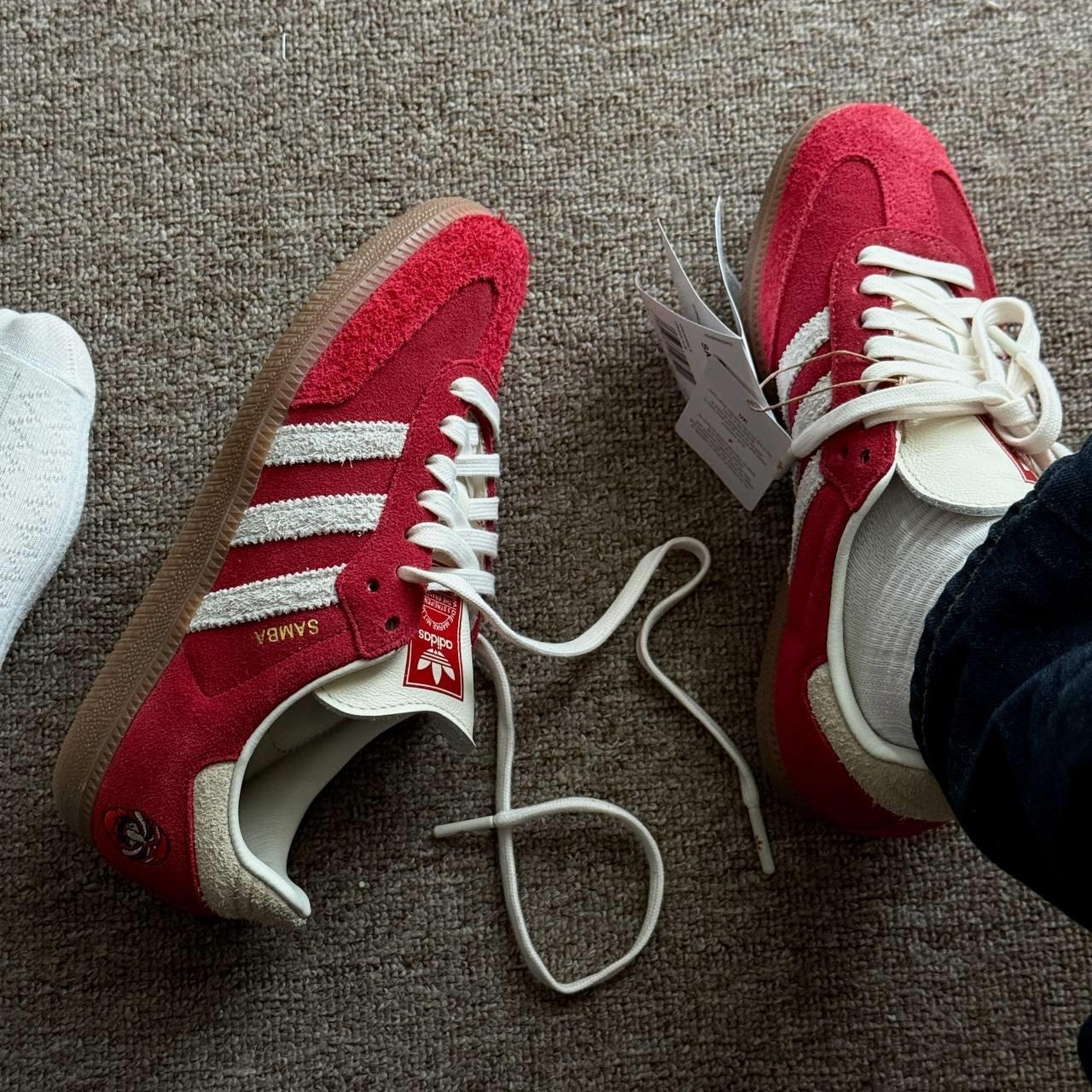 1344 - Giày Adidas Samba Tal Better Scarlet Off White IG8905 ''Talchum Pack ‑ Scarlet'' [CHÍNH HÃNG]