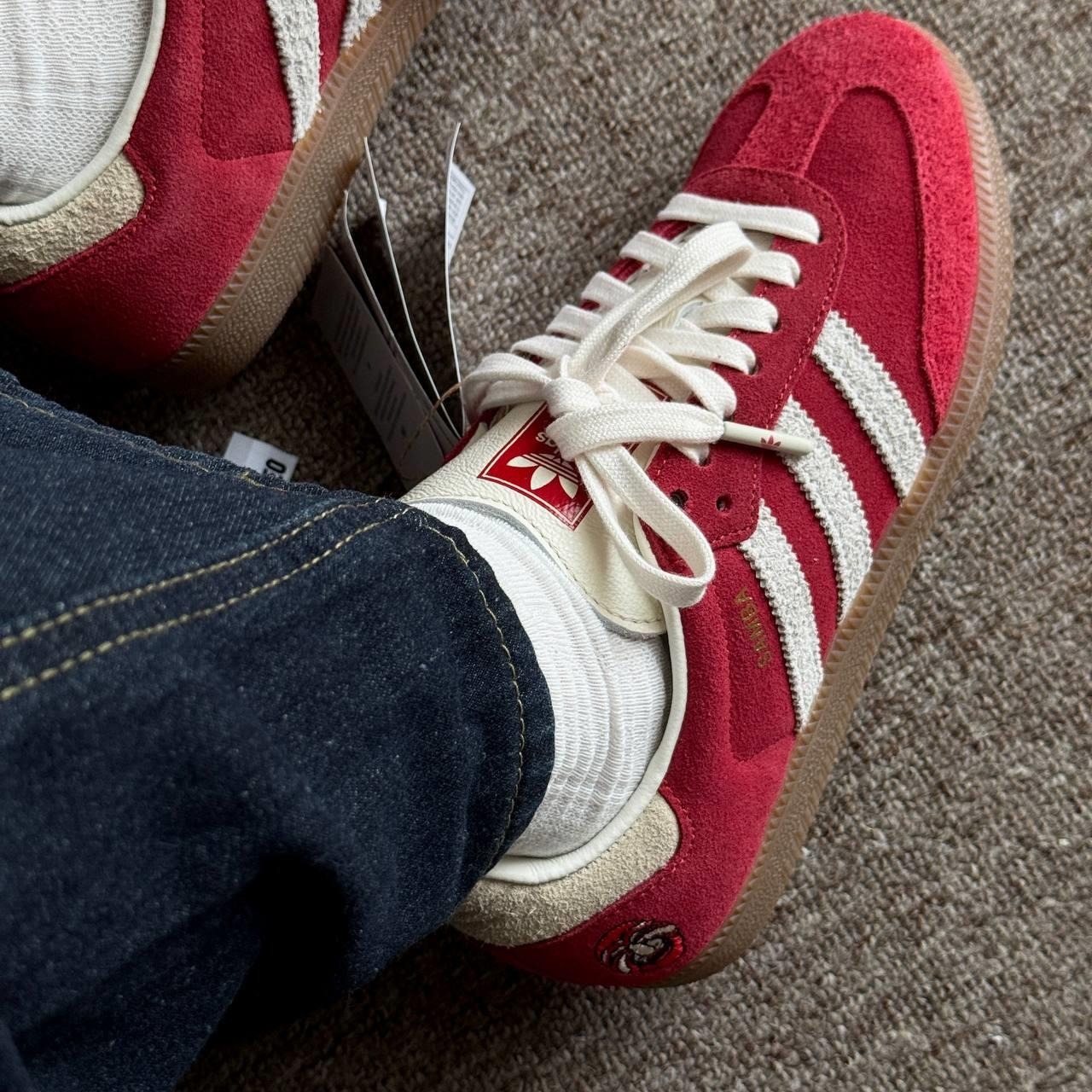 1344 - Giày Adidas Samba Tal Better Scarlet Off White IG8905 ''Talchum Pack ‑ Scarlet'' [CHÍNH HÃNG]