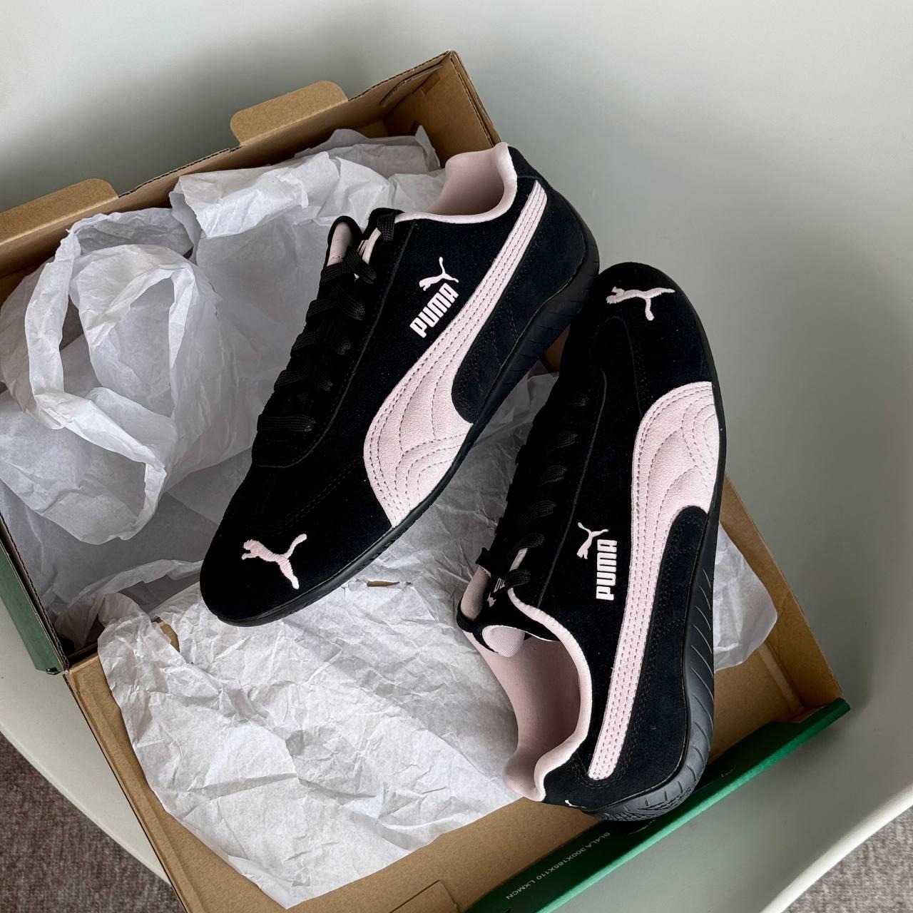 1560 - Giày Puma Speedcat OG ‘Black Pink’  - Đen Sọc Hồng - 398846 09 [CHÍNH HÃNG]
