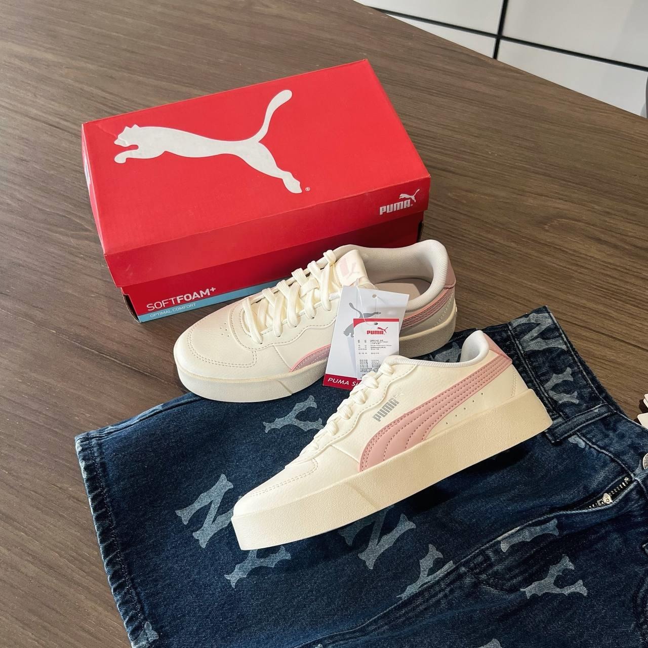 1557 - Giày Puma Skye Clean Peachskin Pink 380147-05 [CHÍNH HÃNG]