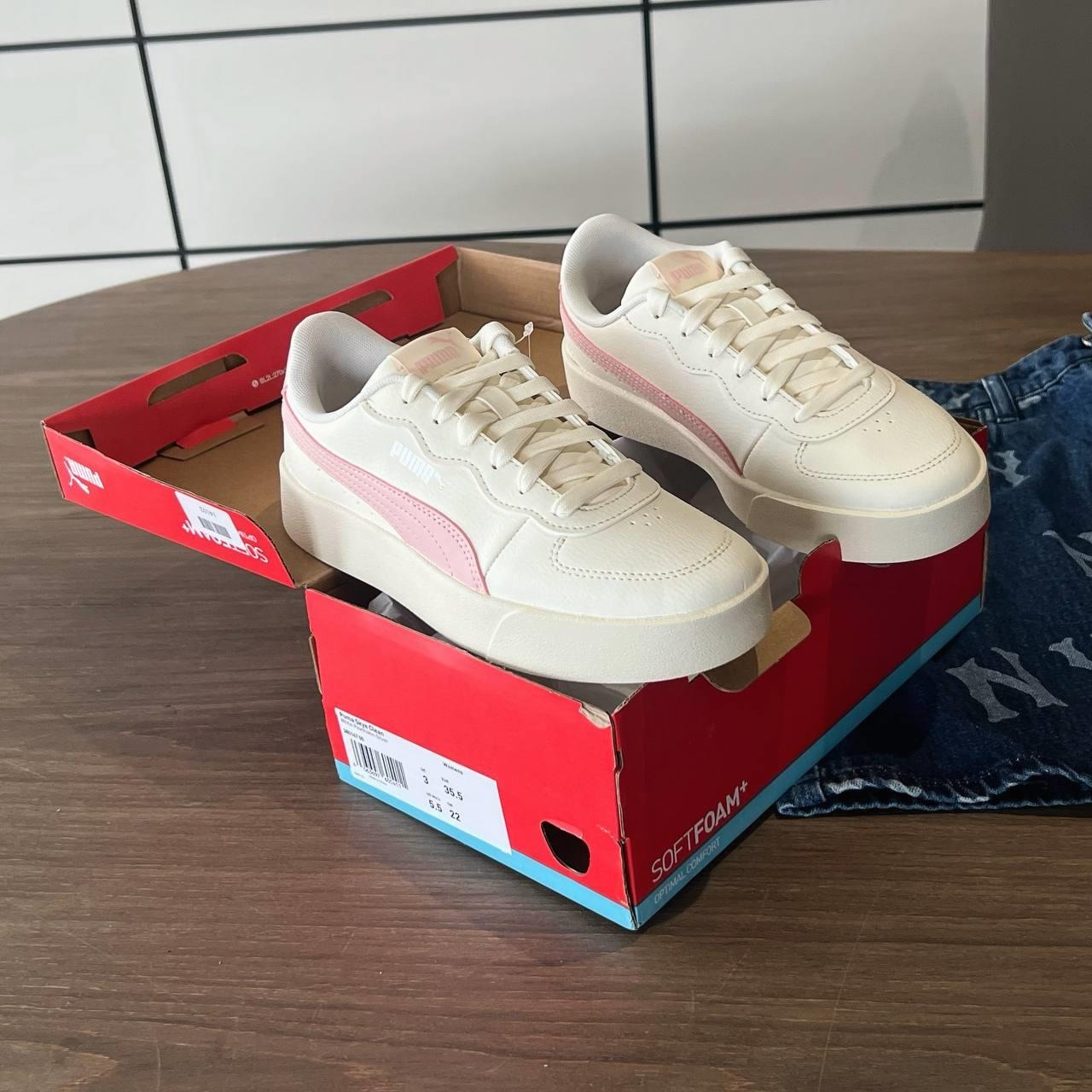 1557 - Giày Puma Skye Clean Peachskin Pink 380147-05 [CHÍNH HÃNG]