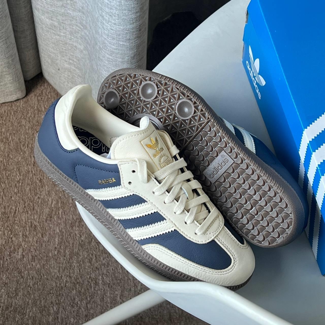 1361 - Giày Adidas Originals Samba OG Night Indigo Cream IG1968 [CHÍNH HÃNG]