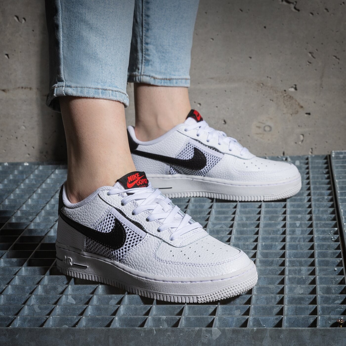 2238 - Giày Nike Air Force 1 Low Mesh Pocket White Black DH9596-100 [HÀNG CHÍNH HÃNG]