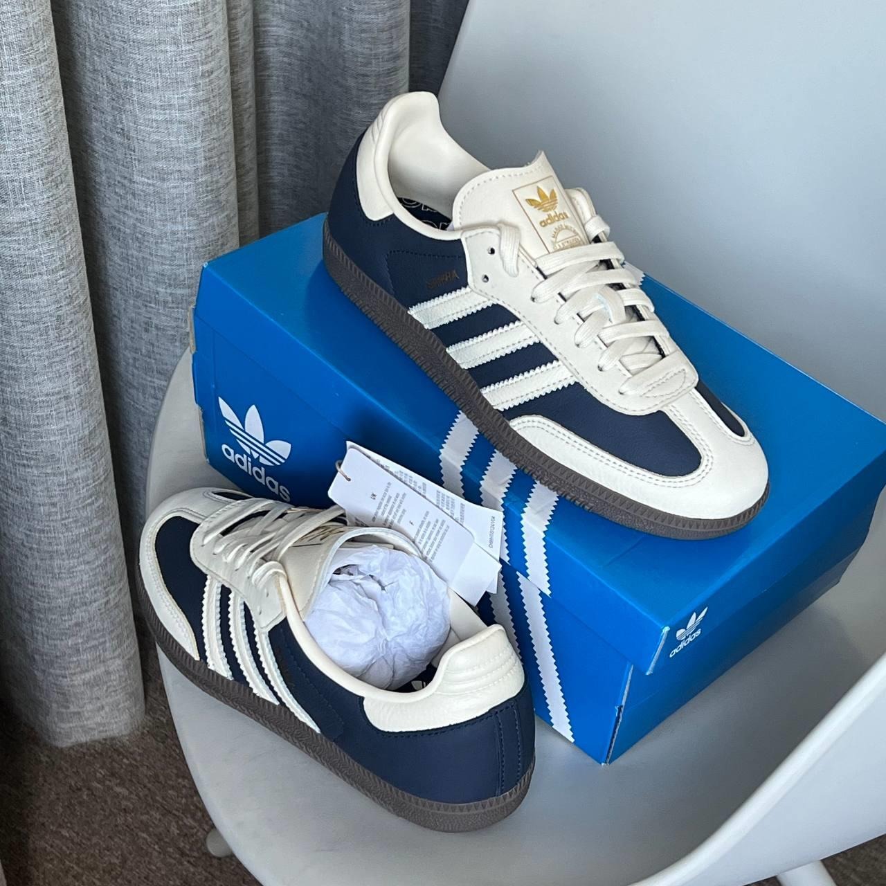 1361 - Giày Adidas Originals Samba OG Night Indigo Cream IG1968 [CHÍNH HÃNG]