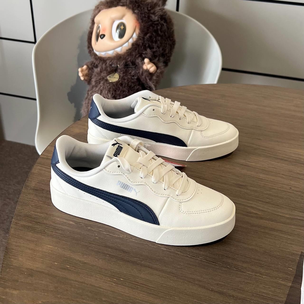 2095 - Giày Puma Skye Clean 'White/Navy' 380147-11 [CHÍNH HÃNG]