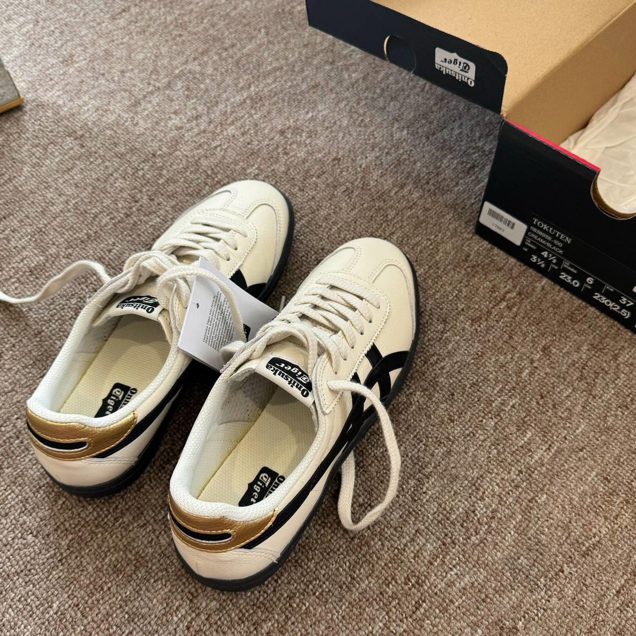 1380 - Giày Onitsuka Tiger Tokuten White Black Gold 1183B938-100 [HÀNG CHÍNH HÃNG]