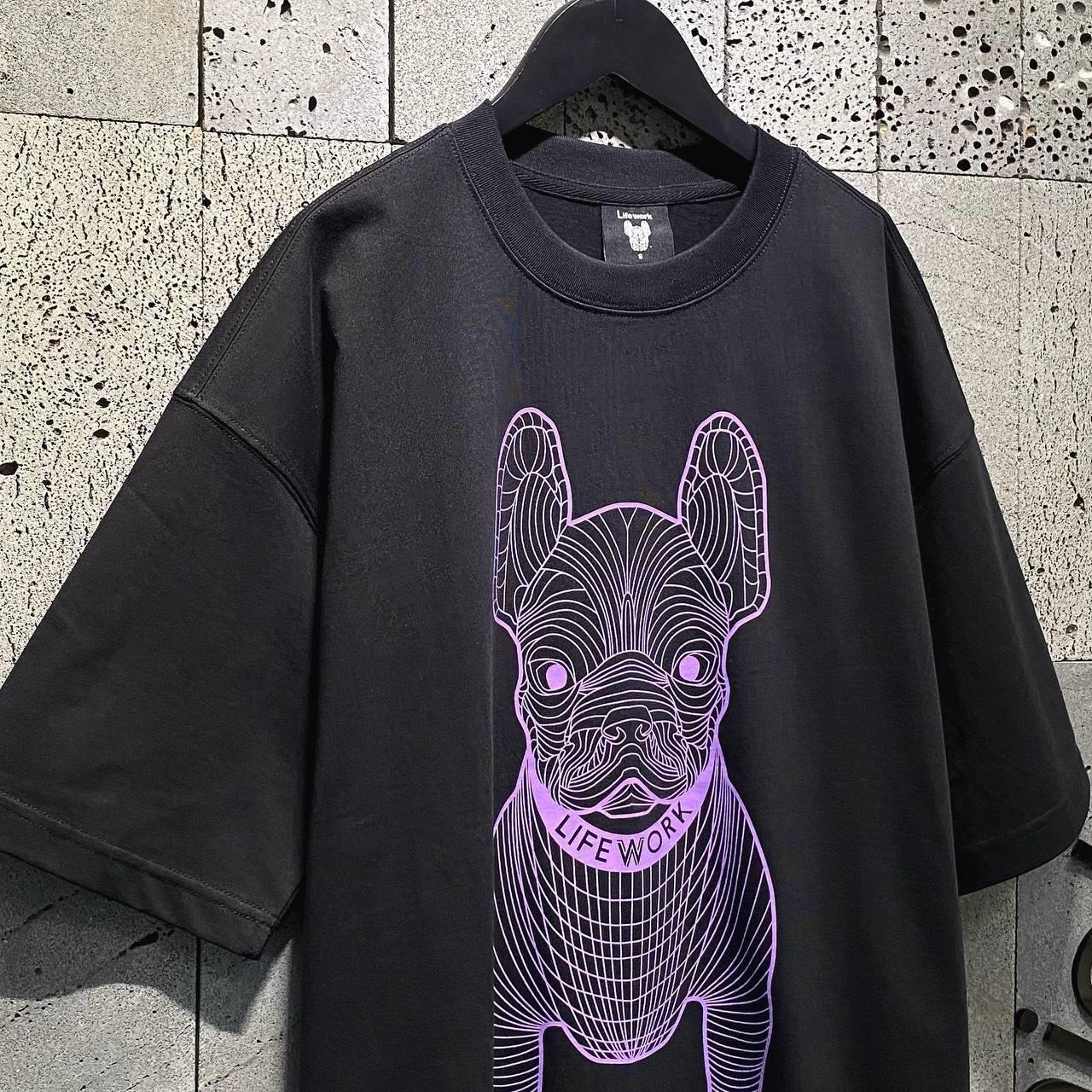 1744 -  Áo Life Work Deep Black Black - Black Purple [HÀNG CHÍNH HÃNG]