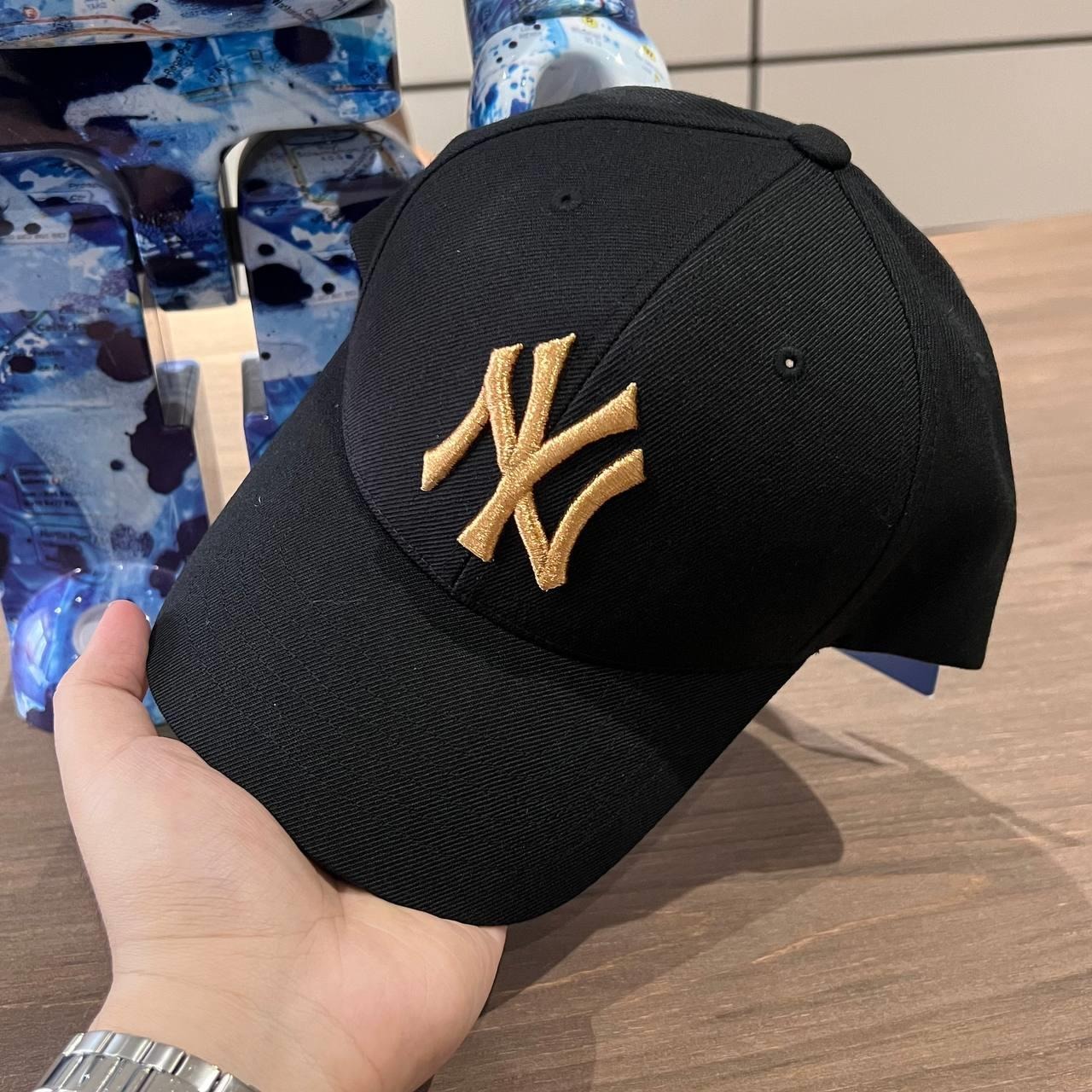 1474 - Nón MLB Metal Logo Structured New York Yankees 'Black Gold' 3ACPIG01N-50GOS [CHÍNH HÃNG]