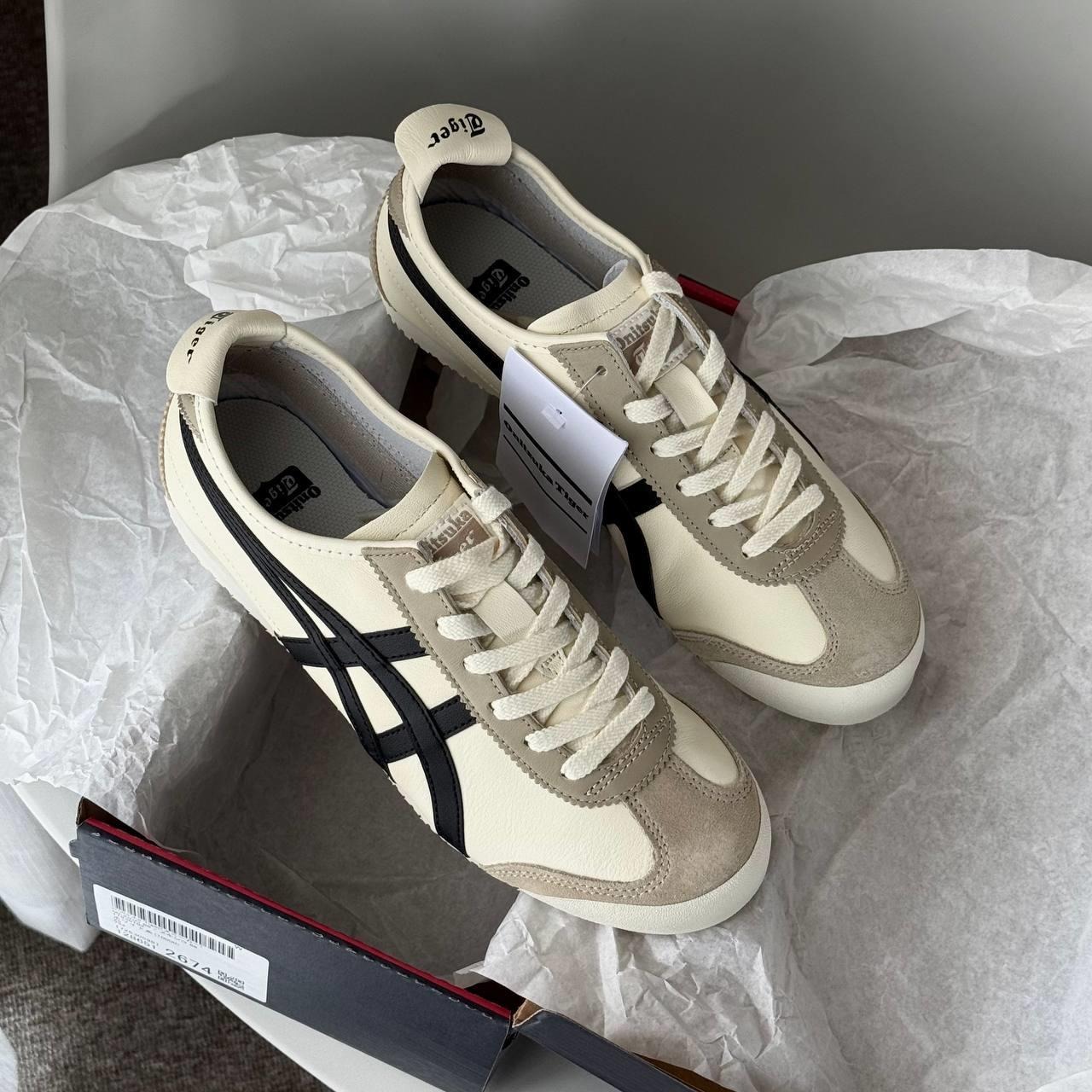1526 - Giày Onitsuka Tiger Mexico 66 Ivory Black 1183C102-752 [HÀNG CHÍNH HÃNG]