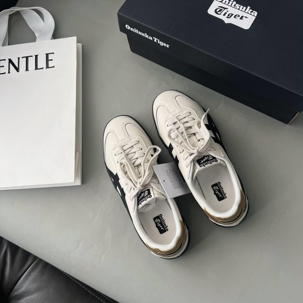 1380 - Giày Onitsuka Tiger Tokuten White Black Gold 1183B938-100 [HÀNG CHÍNH HÃNG]