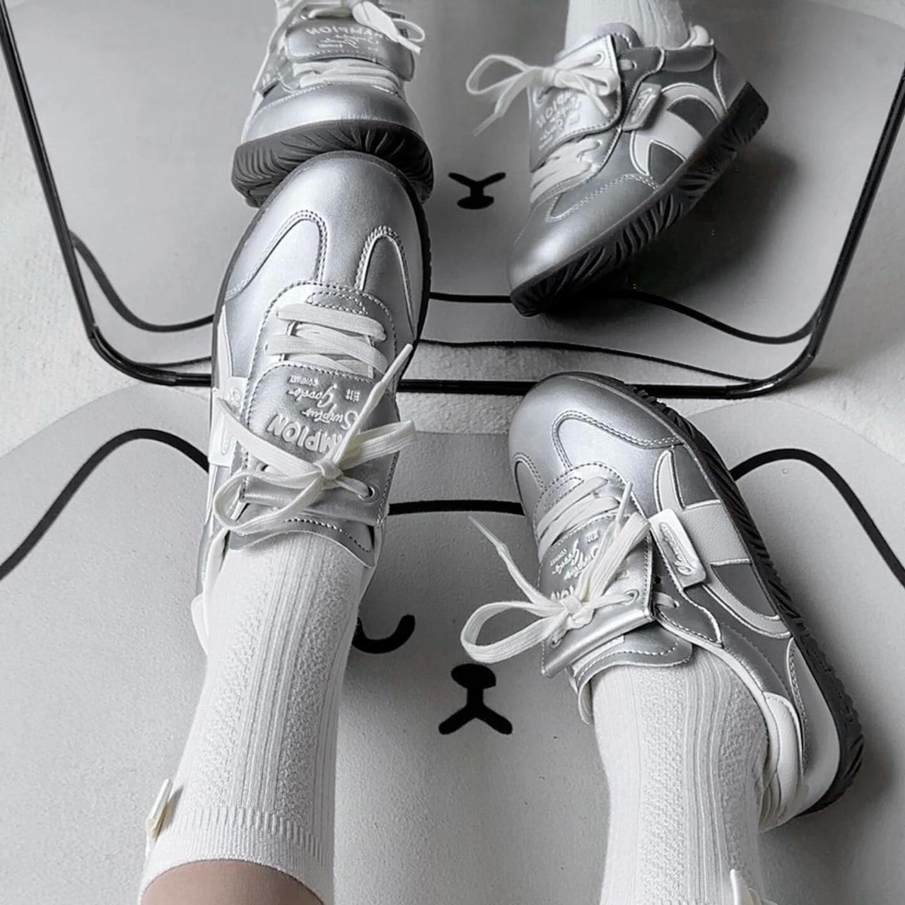 1751 - Giày Champion Essentials Champ T-Trainer ‘Metallic Silver’ U4CFCTW14B1 [HÀNG CHÍNH HÃNG]