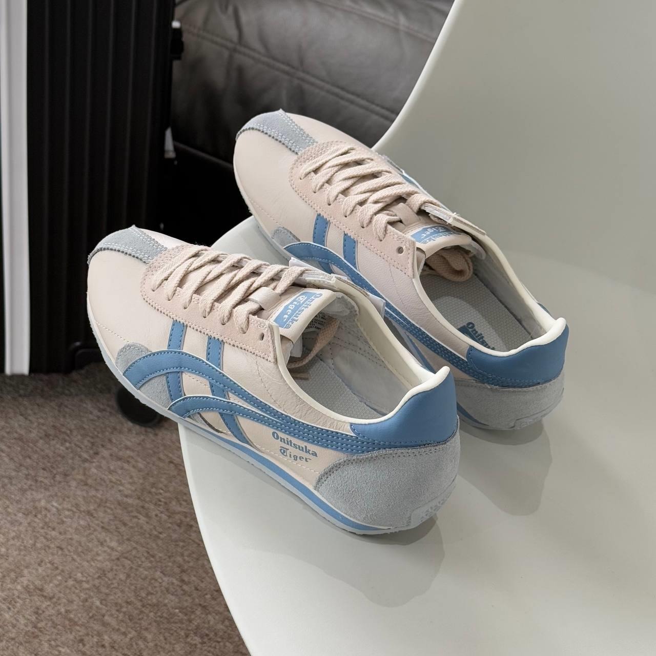 1529 - Giày Onitsuka Tiger Runspark Cream Light Blue 1183B480-250 [HÀNG CHÍNH HÃNG]