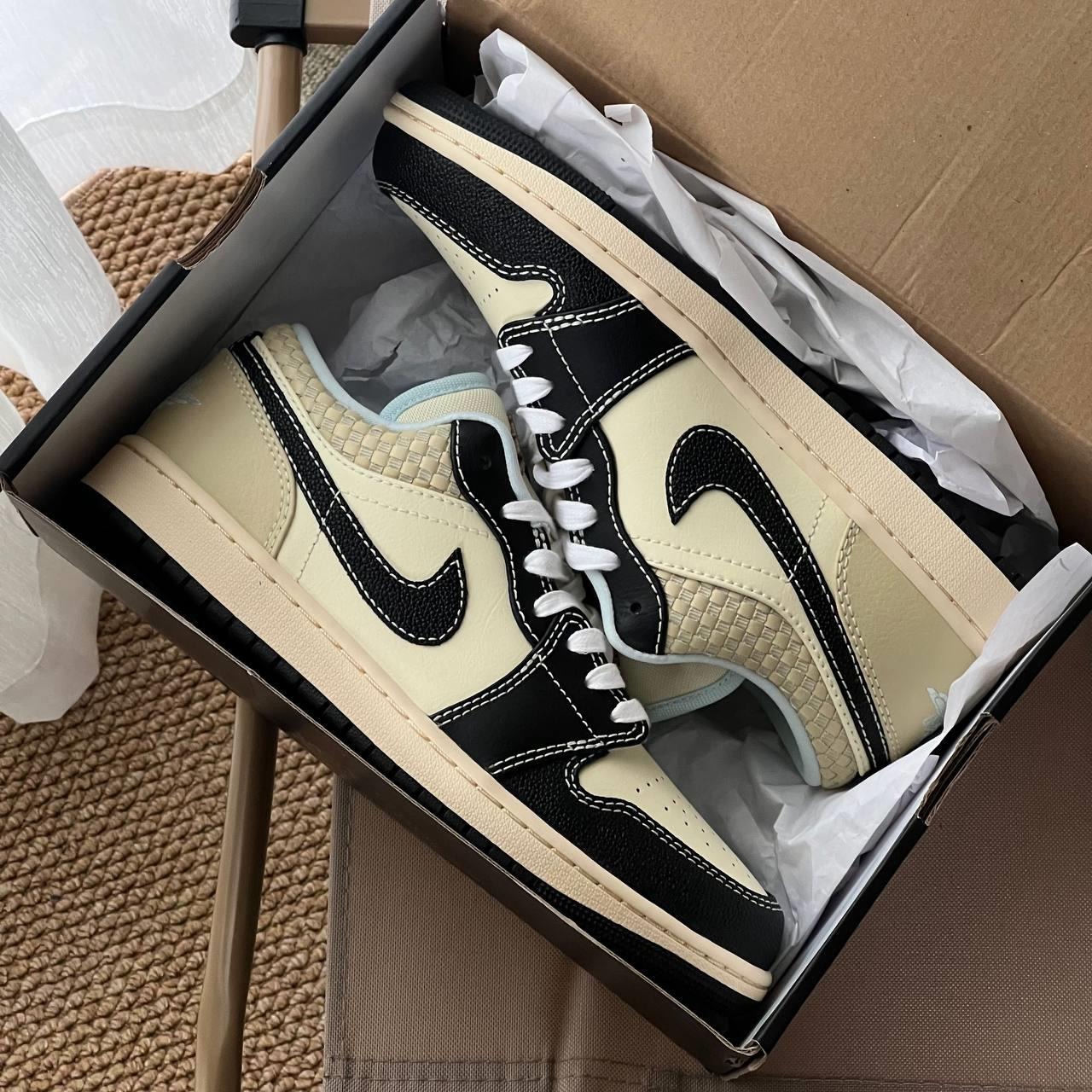 1377 - Giày Nike Air Jordan 1 Low SE Coconut Milk Black HQ3437-101 [HÀNG CHÍNH HÃNG]