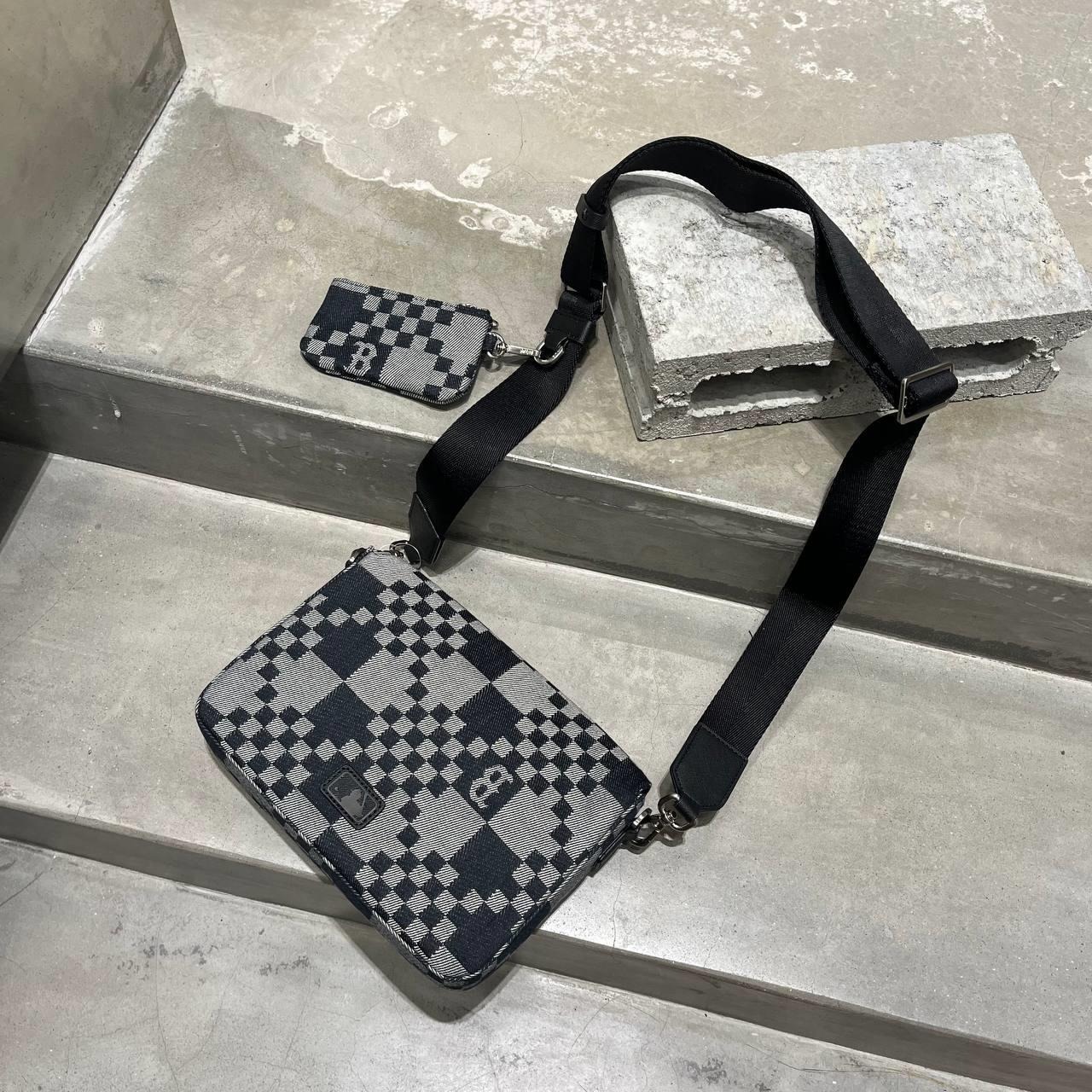 1219 - Túi MLB Checkerboard Jacquard Crossbody Boston Red Sox 3ACRM062N-43BKS [HÀNG CHÍNH HÃNG]