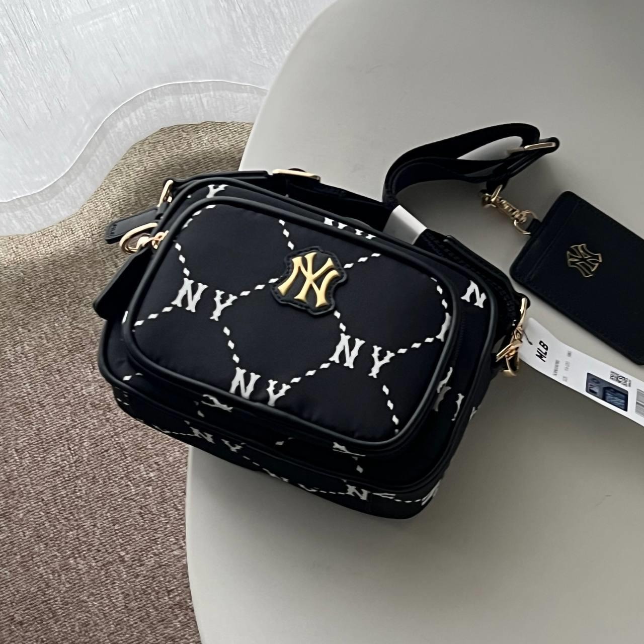 1245 - Túi MLB Kids Dia Monogram New York Yankees - Đen- 7ACRMD45N-50BKS [HÀNG CHÍNH HÃNG]