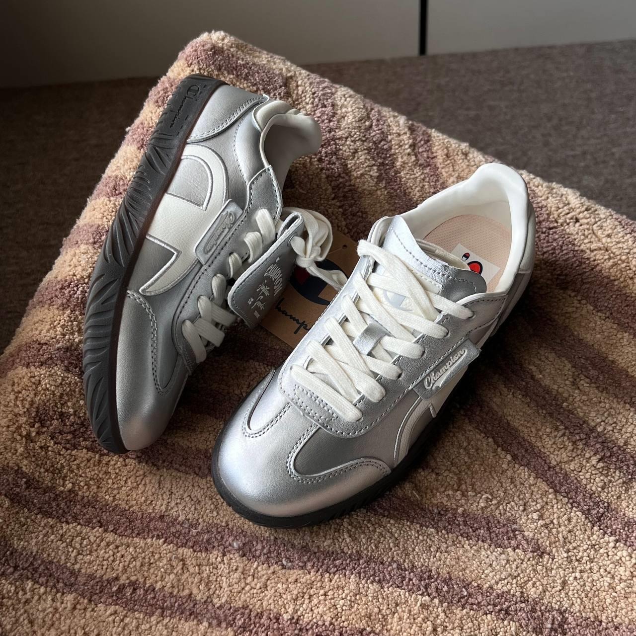 Giày Champion Essentials Champ T-Trainer 'Metallic Silver