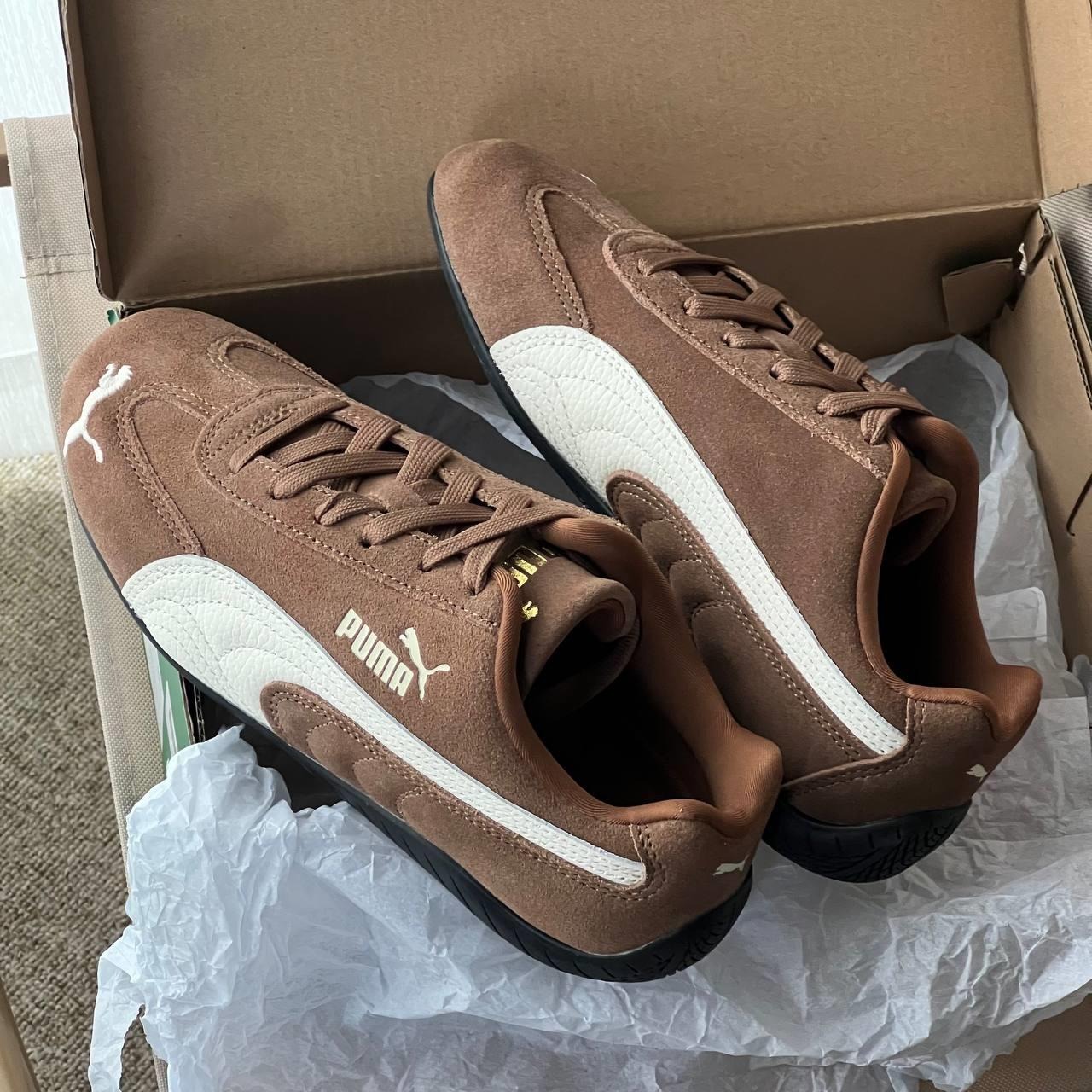 1414 - Giày Puma Speedcat OG "Dark Brown" Code 406329-31 - Puma Speedcat Nâu [CHÍNH HÃNG]