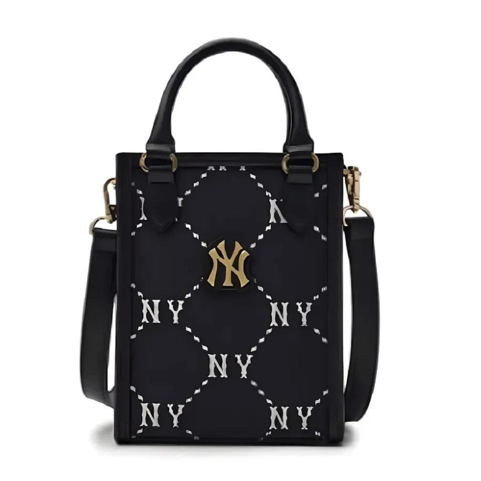2649 - Túi MLB Diamond Monogram Mini Tote NY Black 7ACRMD35N-50BKS [HÀNG CHÍNH HÃNG]