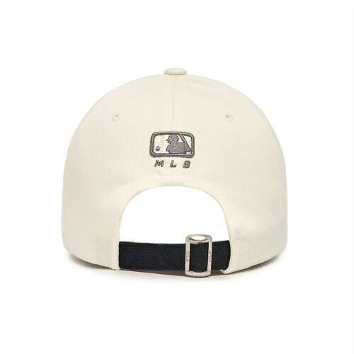 405 -  Nón MLB Unstructured Ball cap - Trắng Kem Đen - Ny Đen [HÀNG CHÍNH HÃNG]