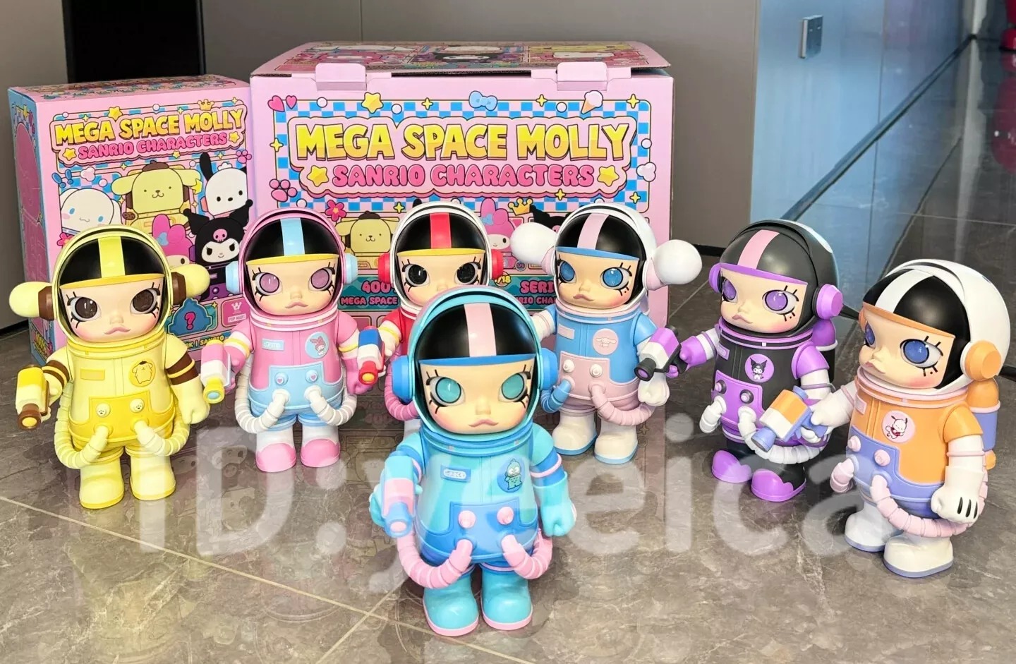 1479 - Molly Sanrio 400% - POPMART MEGA SPACE MOLLY 400% Sanrio Characters Series - Set 6 Bé [CHÍNH HÃNG]