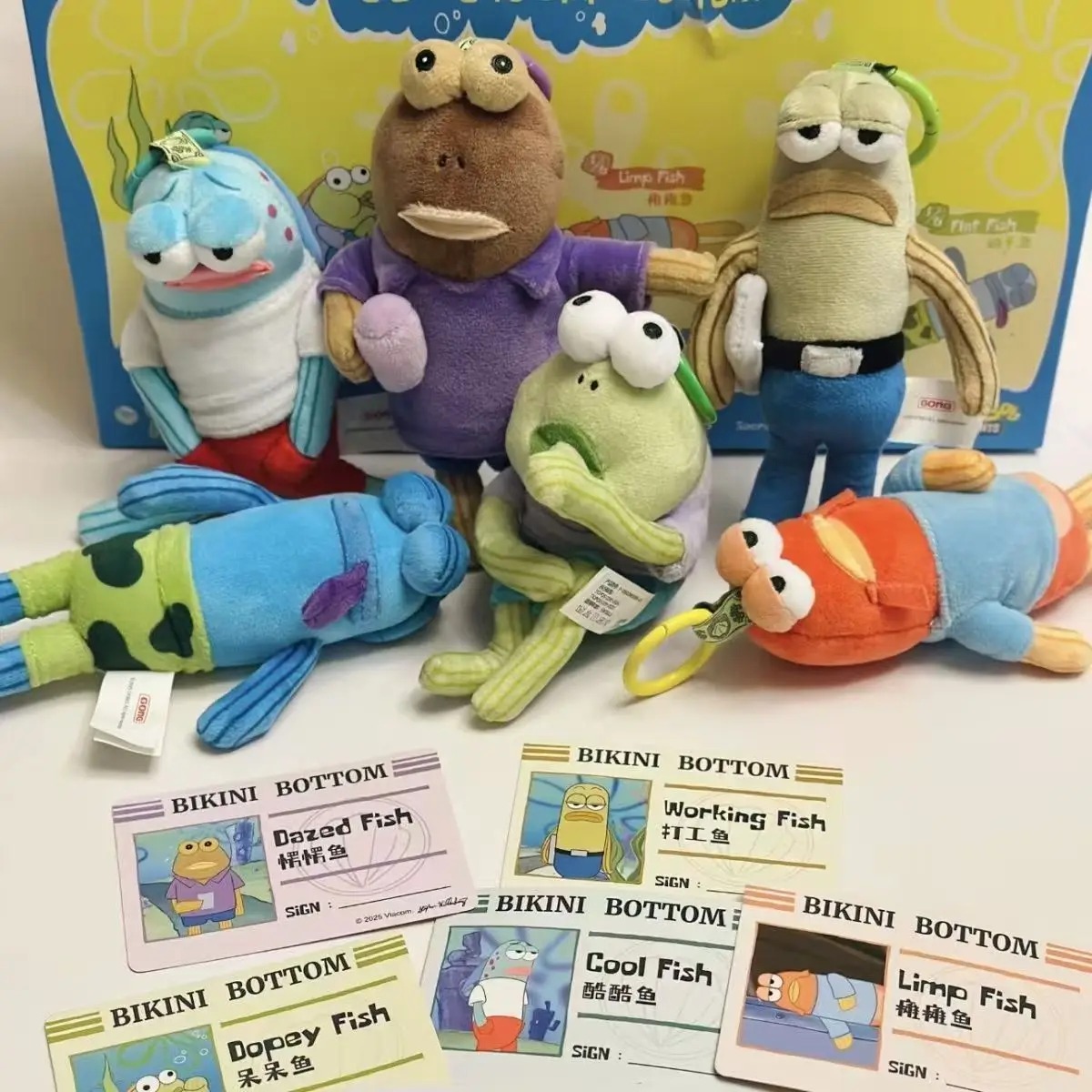 1551 - Bikini Bottom Buddies - Set Cá Bikini - POPMART Bikini Bottom Buddies Whimsical Plush Series - Set 6 Bé [HÀNG CHÍNH HÃNG]