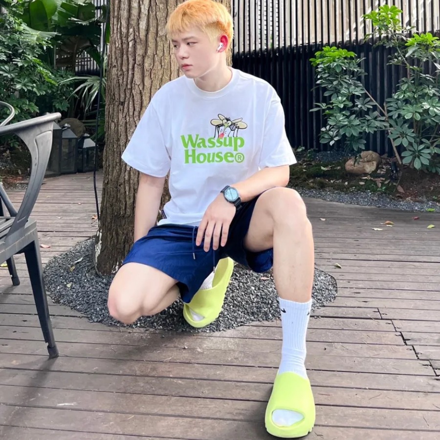 355- Dép Adidas Yeezy Slide "Glow Green" GX6138/HQ6447 [HÀNG CHÍNH HÃNG]