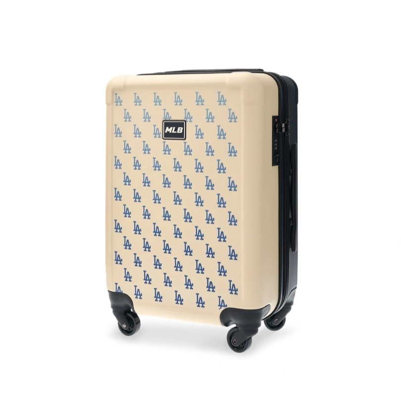 2643 - Vali MLB Classic Mono NY Size 22 Cabin Xách Tay (Mang lên máy bay) 3AHH0014N-07CRS Trắng Kem [HÀNG CHÍNH HÃNG]