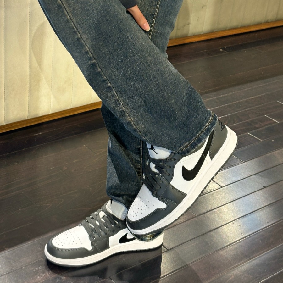 1677 - Giày Nike Air Jordan 1 Low GS Iron Grey - 553560 152 [HÀNG CHÍNH HÃNG]
