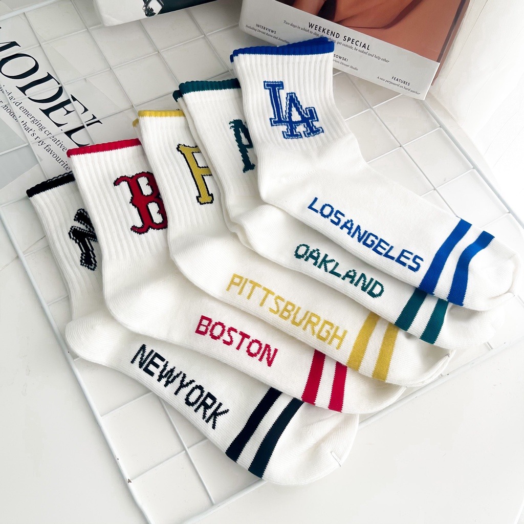 242 -  Vớ/Tất Korea MLB Thể Thao - Cổ Lửng - AS Xanh Lá [HÀNG CHÍNH HÃNG]