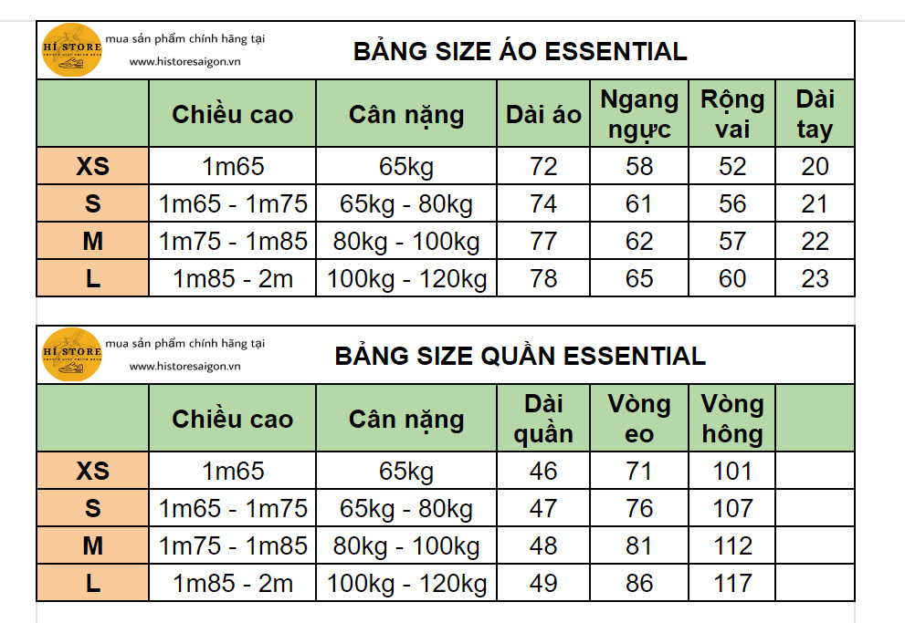 003 -  Áo Essential Tee Season 2022 - Màu Xám Oatmeal [HÀNG CHÍNH HÃNG]