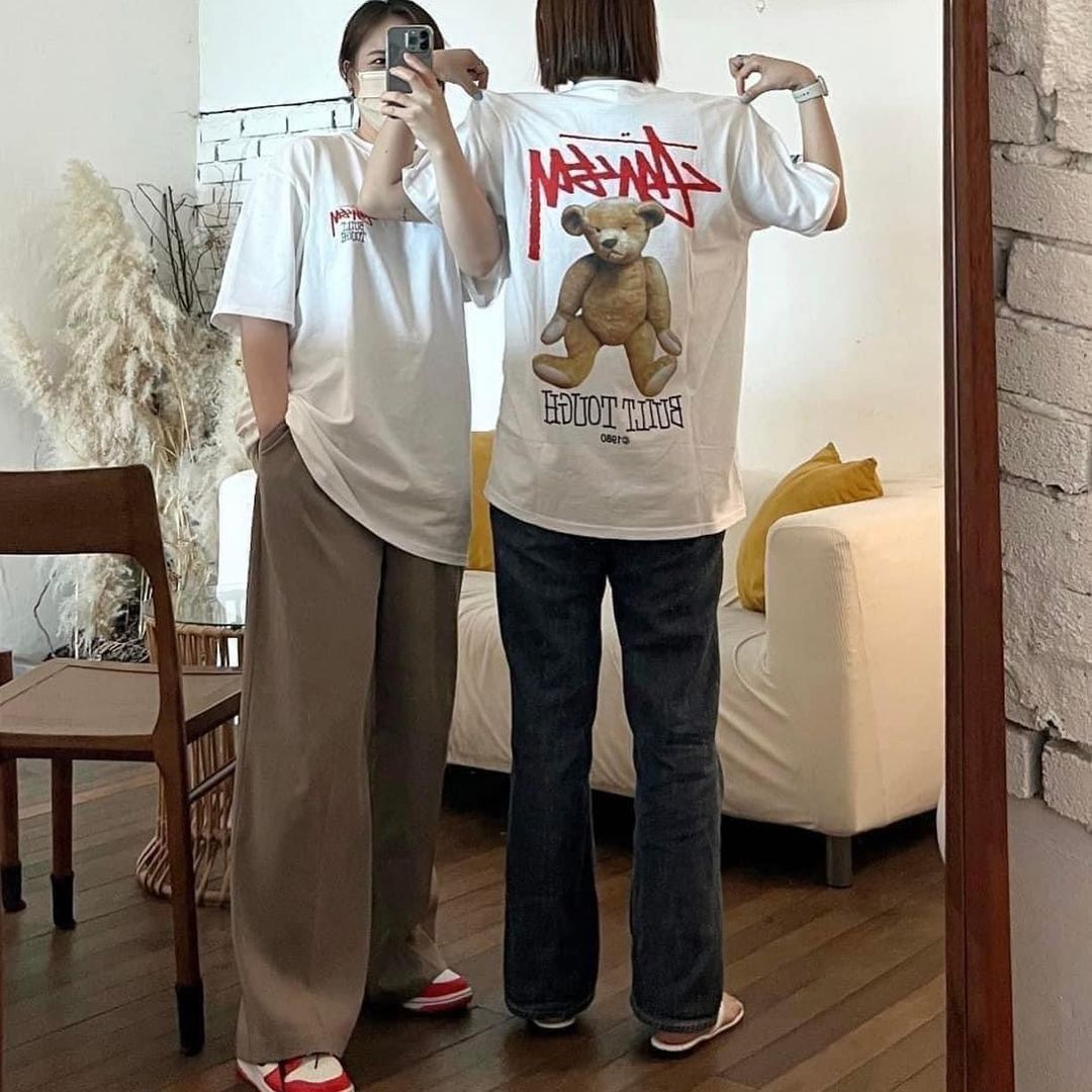 852 -  Áo Stussy Built Tough Bear - White - Code 1904893 [HÀNG CHÍNH HÃNG]