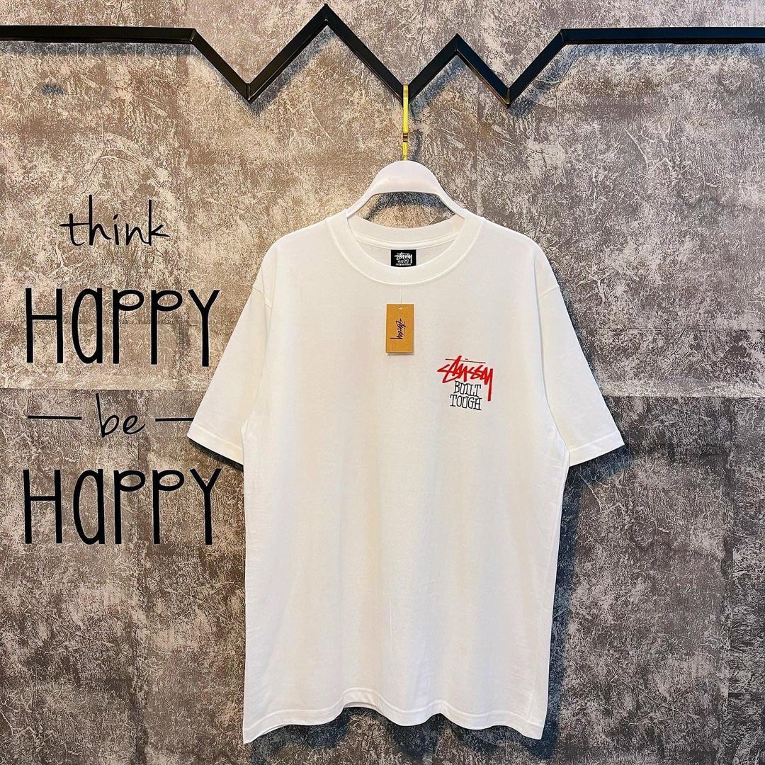 852 -  Áo Stussy Built Tough Bear - White - Code 1904893 [HÀNG CHÍNH HÃNG]