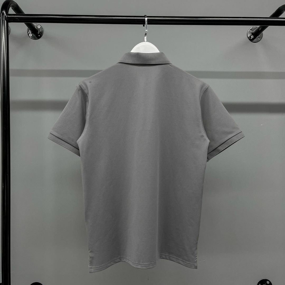 1140 -  Áo Polo New Era LA Dodgers Basic Grey - Xám Đen Chì - Code 13280344 [HÀNG CHÍNH HÃNG]