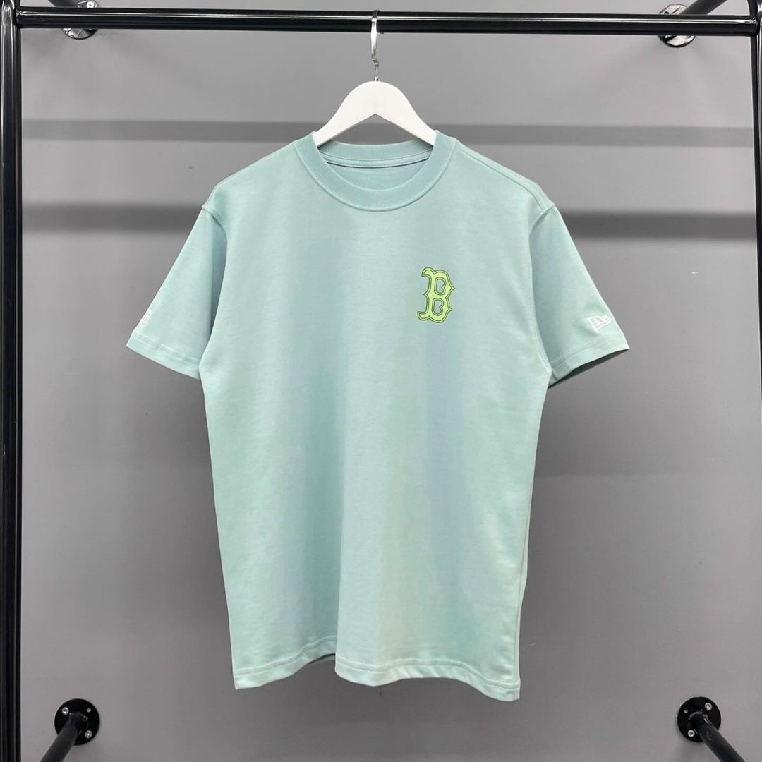 914 -  Áo New Era Boston Ice-Cream Big B - Xanh Mint Pastel - Code 14341310 [HÀNG CHÍNH HÃNG]