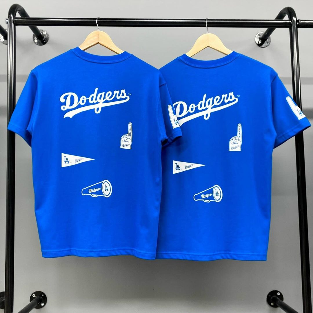 968 -  Áo New Era LA Dodgers Signature Cheer Up Badge - Xanh Dương - Code 13559699 [HÀNG CHÍNH HÃNG]