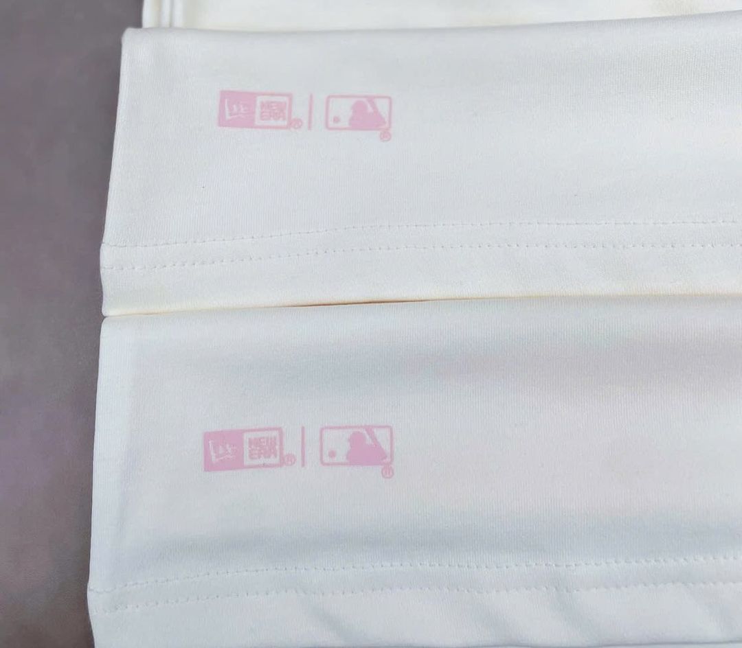 1197 - Áo New Era Raglan La Doggers - Kem Tay Hồng [HÀNG CHÍNH HÃNG]