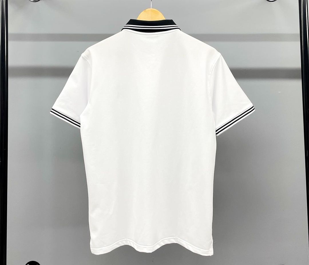 1208 - Áo Polo New Era NY Basic Trắng - Viền Cổ Đen [HÀNG CHÍNH HÃNG]