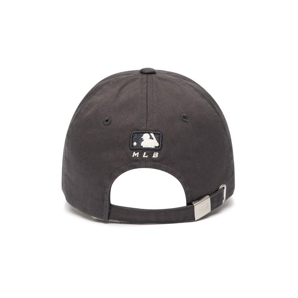 400 -  Nón MLB Unstructured Ball cap - Xám Bút Chì - Ny Trắng Nhỏ [HÀNG CHÍNH HÃNG]