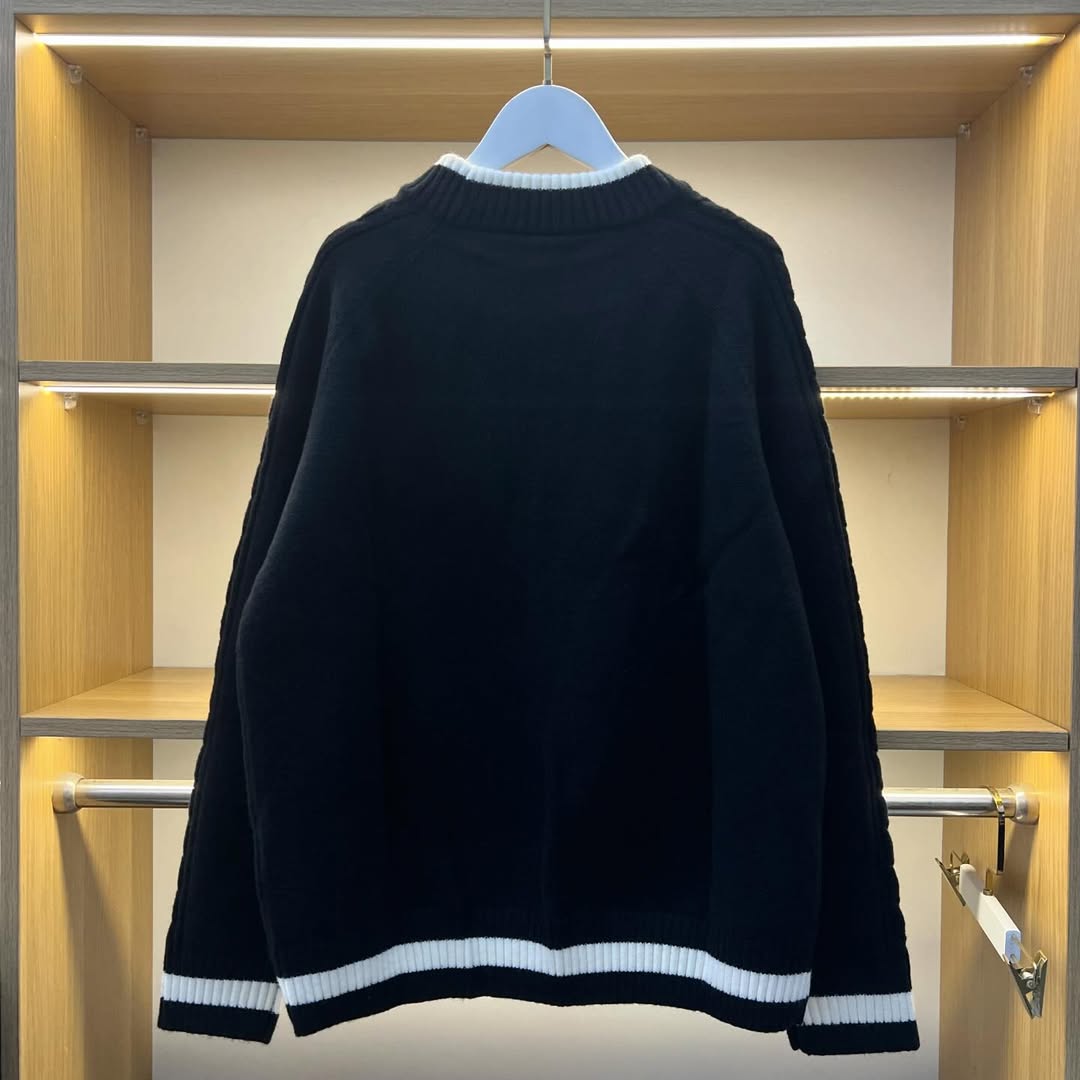 1984 - Áo Sweater New Era Knit NY Trắng Đen [HÀNG CHÍNH HÃNG]