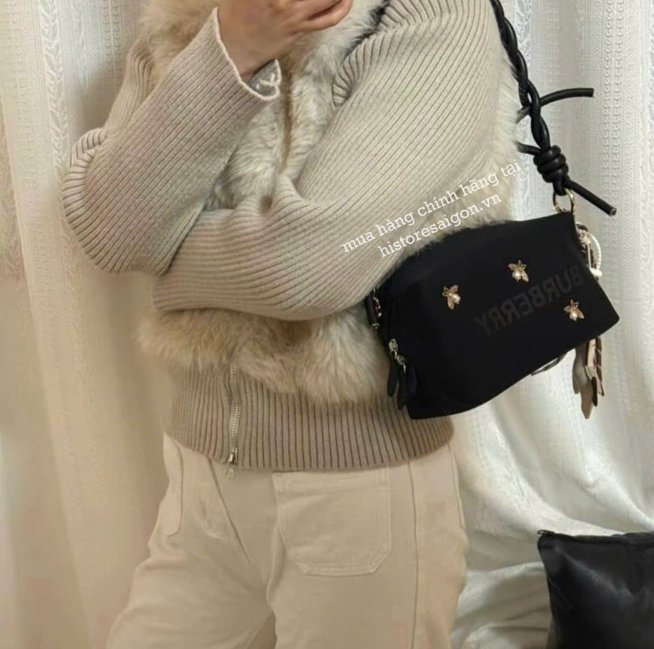 2636 - Túi Burberry Gift Custom With Horse Charm (Gift Hãng Tặng Khách) [HÀNG CHÍNH HÃNG]