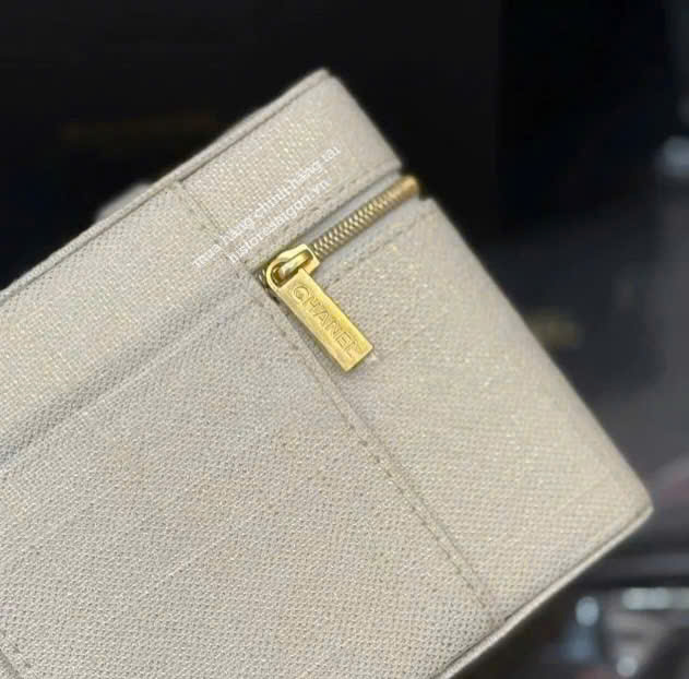 2218 - Túi Chanel Gift Beauty Vanity Chanel Beige (Gift Hãng Tặng Khách) [HÀNG CHÍNH HÃNG]